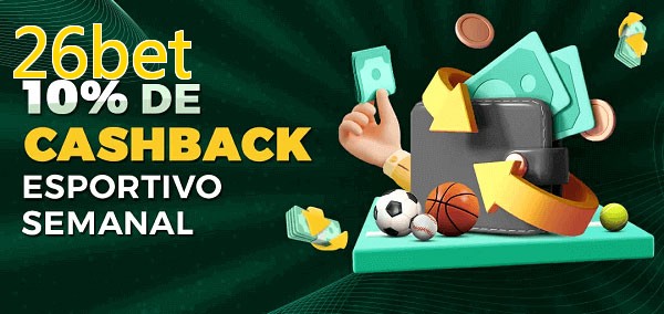 10% de bônus de cashback na 26bet